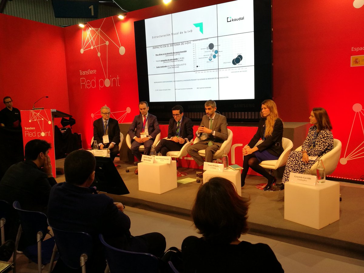 ForoTransfiere's tweet photo. Hablando sobre "Oportunidades de financiación y apoyo a la I+D+i" en la zona "Red Point" de #Transfiere2020 con @CDTIoficial, @EconomiaAnd, @kaudaltech, @ayming_es, @FundingBox e @IDEAJunta. https://t.co/AbWYWuzICE