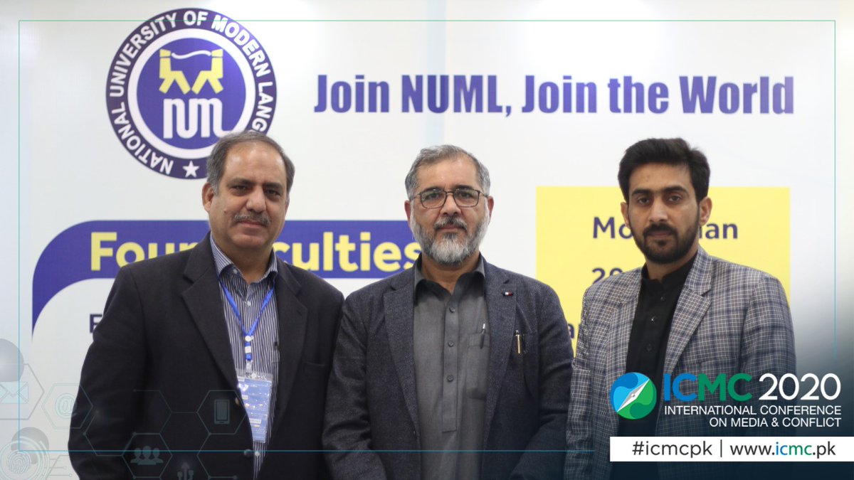 GhazanBinMateen's tweet photo. Head of Department Mass Communication NUML
#ICMCPK Conference 2020
@MasscommNuml #ICMCPK @ICMCPK #numlaticmc https://t.co/JBIUHv4ZhN
