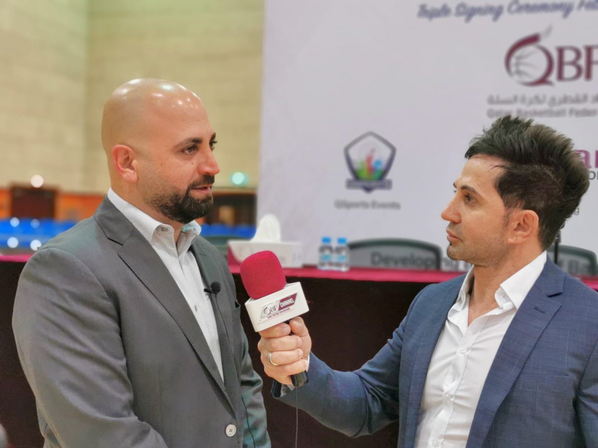 QSportsQatar's tweet photo. A proud moment for #QSports 🏀
Press conference and signing ceremony for MOU between QSports & Qatar Basketball Federation held at #QBF to further develop and promote #Basketball as a sports in #Qatar
#StepUpYourGame #QSportsAcademies #QSportsEvents #QSportsLeagues
@qatarliving https://t.co/q0GVCEpaih