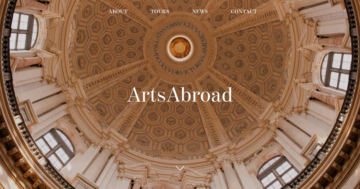 Launching the new brand for ArtsAbroad. Working with museums and galleries, opera and dance companies, arranging carefully structured cultural worldwide travel programmes