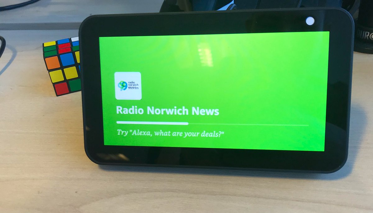 Nearly done with shouting 'Alexa play the n... Alexa... Alexa? Play the news.'

@radionorwich listeners can now hear the latest local headlines on their Alexa devices. 👍🏻