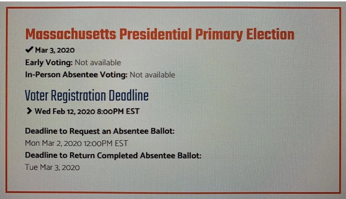 lhollowayVP_FSU's tweet image. Don’t stand by and let others decide for you, Rams. Today is the last day to register for the presidential primary. Think of it this way: when you don’t vote, it’s like voting for the candidate you don’t like. @FraminghamU @jmadelman @FramstateCIE @FSUStudentGov @newFSUram