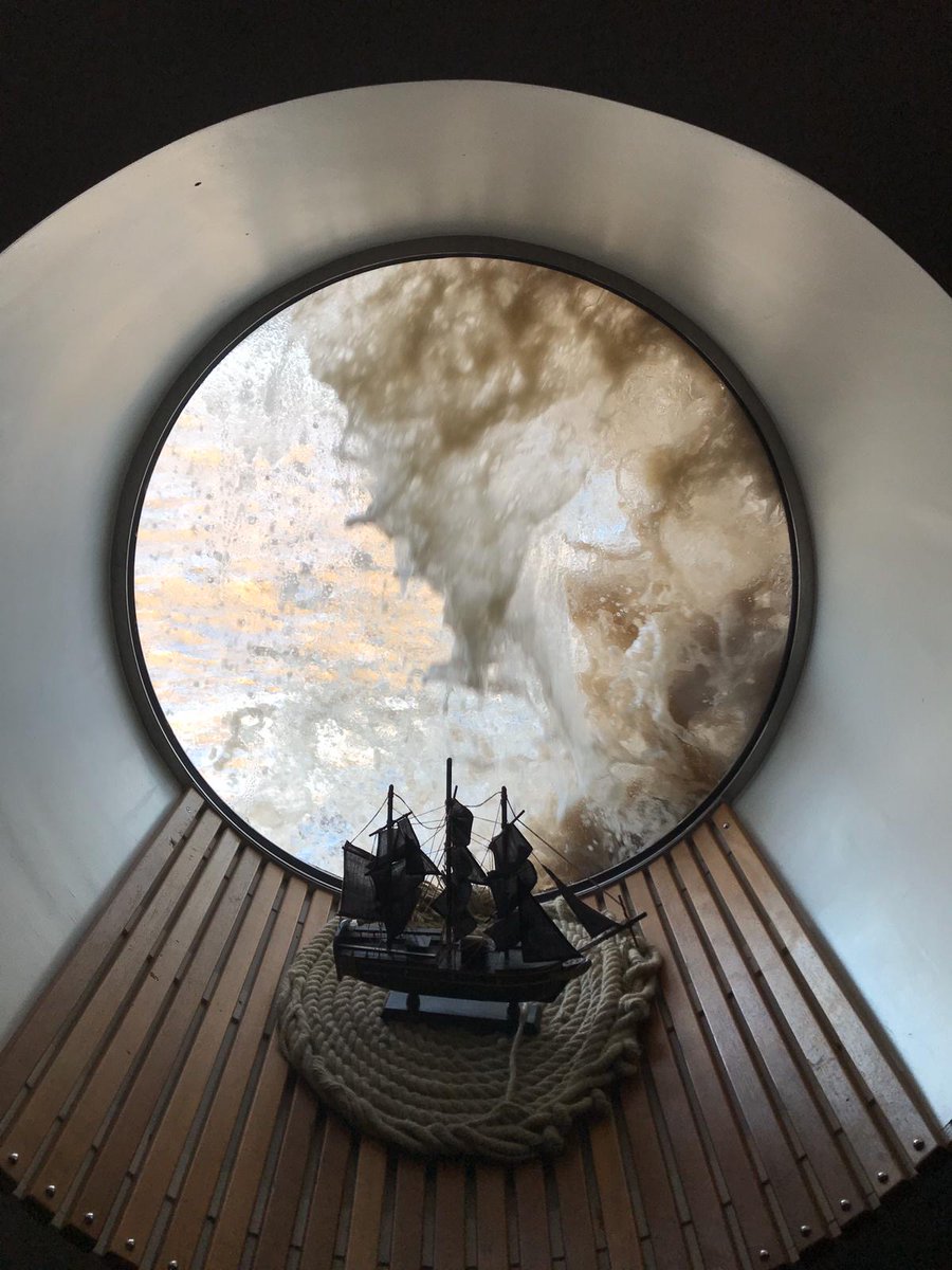Waves crashing over the Porthole Room window currently!
Exciting to see! 

#Storm #HighTide #ClevedonPier