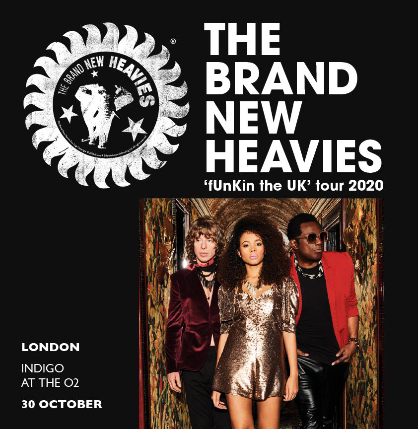 indigoatTheO2's tweet photo. Just announced: @BrandNewHeavies - 30 October 2020.

Tickets on sale Friday at 10am. On @O2? Priority Tickets are on sale now. https://t.co/pBRoIdGouO https://t.co/REIdDYIpuM