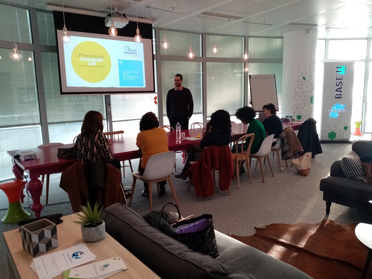 Matinée découverte de la couveuse Lab BGE animé par notre partenaire <a href="/BGEPaRIF/">BGE PaRIF</a> : un auditoire foisonnant de projets et enthousiaste...