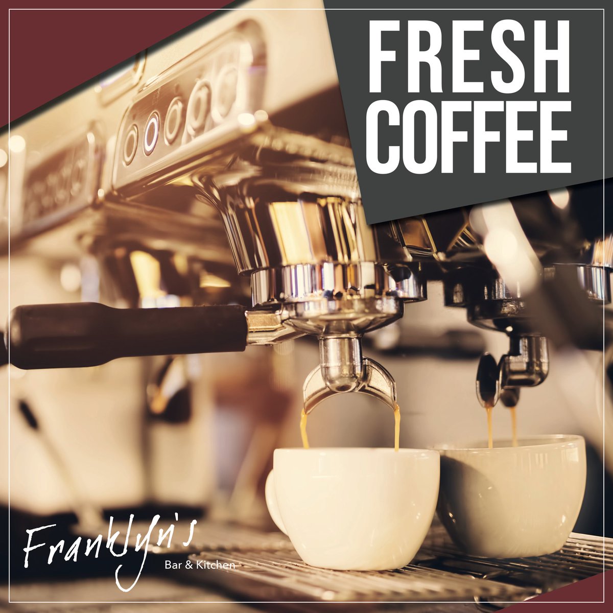 Morning coffee. ☕️
Freshly made barista style coffees, perfect way to start the day. .⠀
⠀
#coffee #barista #fbk #Heswall #joeblackcoffee #franklyns #franklynsbar #northwest