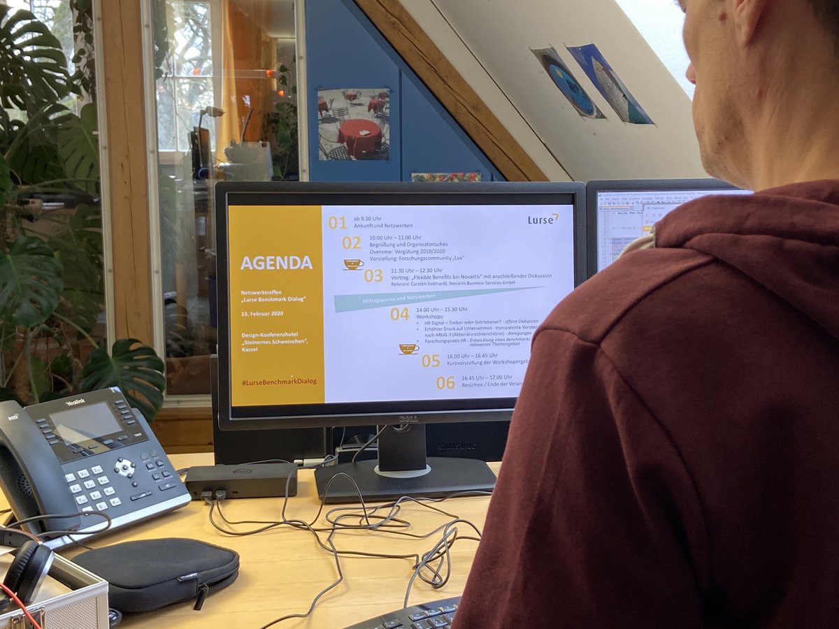 TanjaKnies's tweet photo. Die letzten Vorbereitungen für den #LurseBenchmarkDialog morgen laufen. Die ⁦@LurseAG⁩ freut sich auf einen spannenden Tag mit tollen #HRExperten und viel #netzwerken ! https://t.co/HuTNlLl7Qg