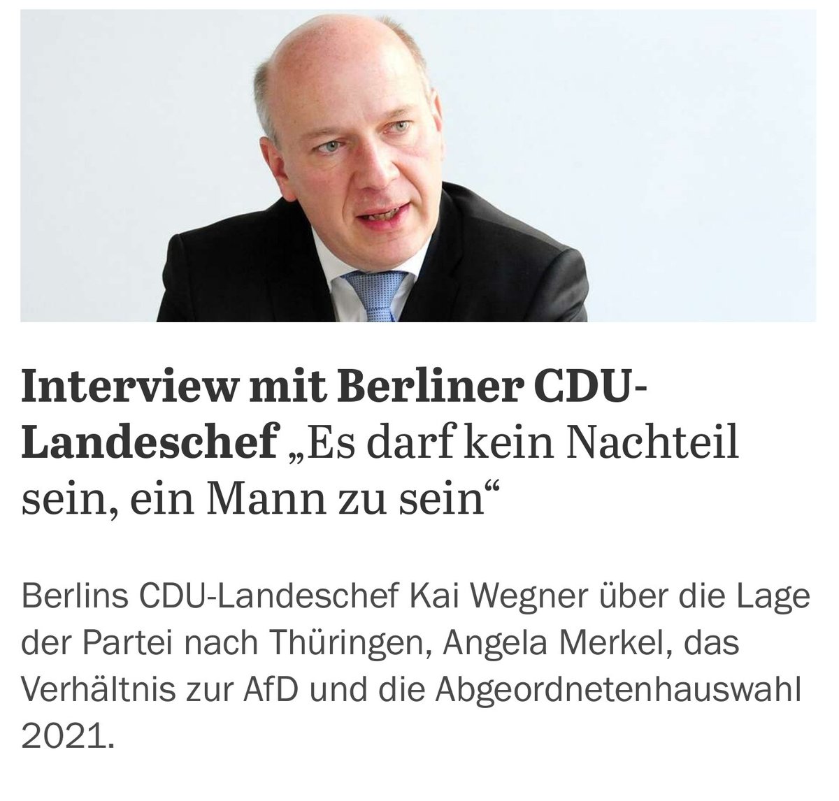 s_k_walter's tweet photo. ... sagt der Parteichef, deren Fraktion im @AGH_Berlin einen Frauenanteil von 9,3 % hat.

Das Patriarchat wird also weiterhin fröhliche Urstände bei der #BerlinerCDU feiern.

Der Frauenanteil in Berlin liegt übrigens bei 51%. Soviel zur #ParteiDerMitte... 🤦‍♀️

#toxische♂️ #Parität https://t.co/gwU7LMIqPQ
