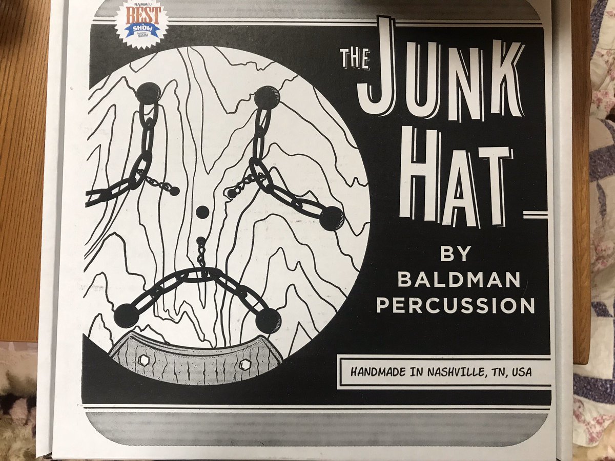 Johnny_A_Good's tweet photo. そして、こちらも楽しみなイベント😊✨

もう言っちゃいますが、僕はBALDMAN PERCUSSIONのJUNK HATを持っていきます😊
実は山形の総合楽器店TAZAWAさんのお年玉企画で頂きました✨
せっかく頂いたので自分で使うだけでなく皆様にも体感して頂きたいなと思っております😄
#TAZAWAMUSIC
#JUNKHAT https://t.co/JkcJ6CLNw3