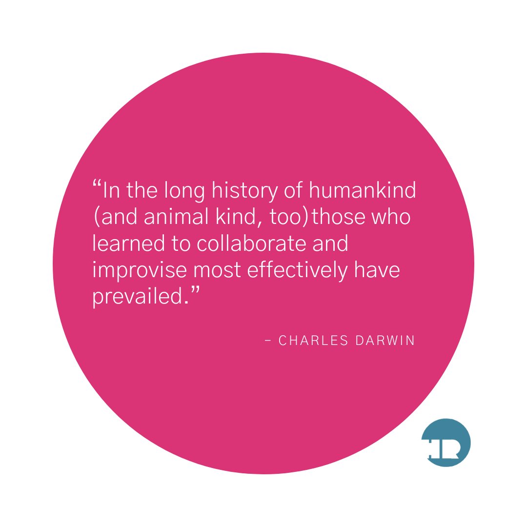 Work with people (internally &amp; externally) who bring different knoweldge &amp; ideas to your business to help it grow, develop &amp; succeed. Know where the gaps in your organisation are &amp; recruit &amp; engage with people who can help fill them. #darwinday #everythingisconnected #evolution