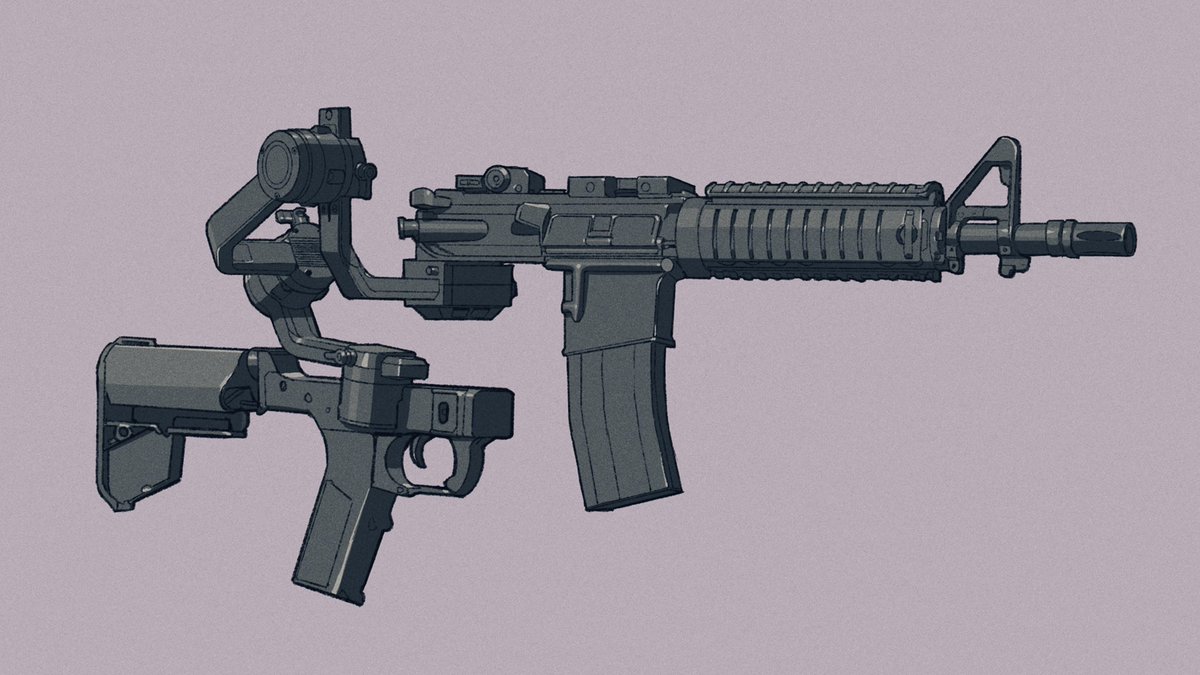 weapon no humans gun rifle simple background scope assault rifle  illustration images