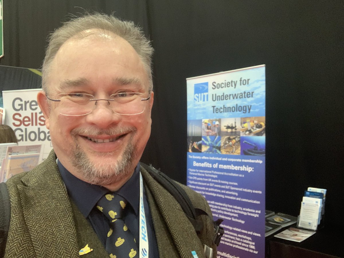 I’m at the big new exhibition centre in Aberdeen for @subseauknews #SubseaExpo 2020 - come find me at the <a href="/SUT_news/">SUT</a> pop-up near entrance 5 or I’ll be wandering the exhibition space