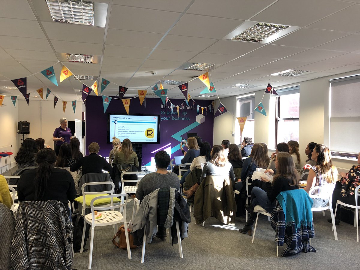 NatWest Women in business event #PowerUp <a href="/vicky_acton/">Vicky Acton</a> @NickAccelerator <a href="/eamwalker/">Hayley Thompson</a> @Dale_SideyNW @Dan_Accelerator