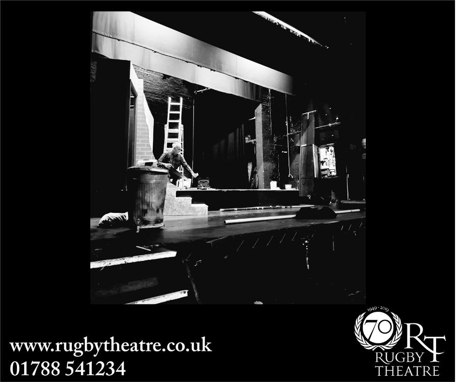 RugbyTheatre's tweet photo. Even during the day, Rugby Theatre never stops. 

Set building is well underway for our next show: A View From The Bridge  - 22nd Feb to 29th Feb

2 for 1 tickets are available for Mon/Tue/Wed

Online at https://t.co/GjLGZbowzD 

#RugbyTheatre #RTAView #RTShows #TheatreFamily https://t.co/ZEW3Ae7krm