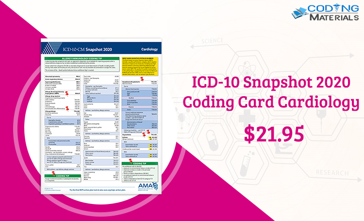 CodingMaterials's tweet image. Get 15% OFF!! 
Available in stock ICD-10 Snapshot 2020 Coding Card Cardiology for just $21.95
USE Coupon Code: “GET15OFF”
Order Now: t.ly/z0pxN 
#codingcharts #medicalcodingbooks #educationbooks #medicalcharts #CodingCardCardiology #Cardiologybooks