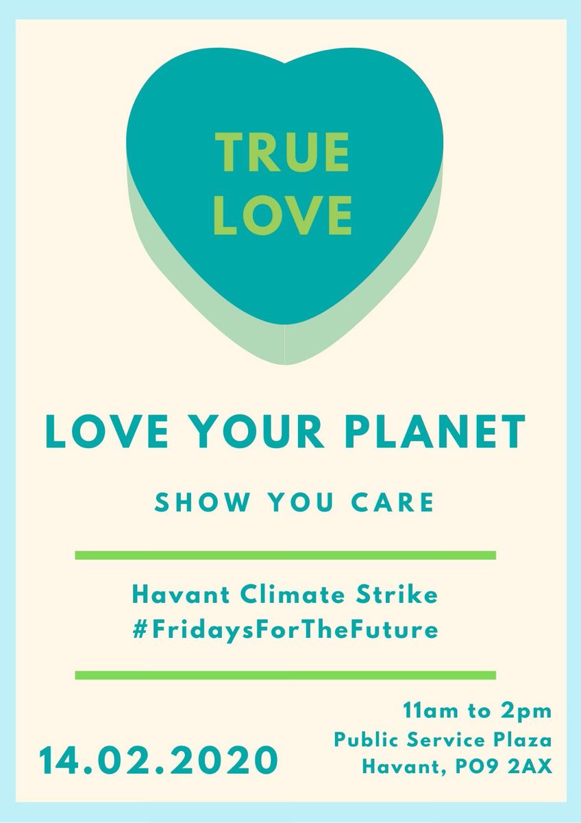 Do come along on Friday if you are in Havant #ClimateActionNow #LoveYourPlanet