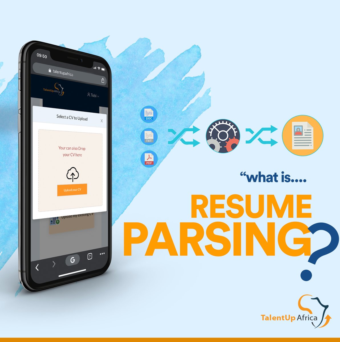 TalentUpAfrica's tweet image. Resume extraction can save #recruiters significant time. Instead of reading through stacks of #resumes, our #CVparsing software extracts the information needed. That way, we can easily compare #applicants to find #qualifiedcandidates. 
THIS IS WHAT WE DO.
#WednesdayMotivation