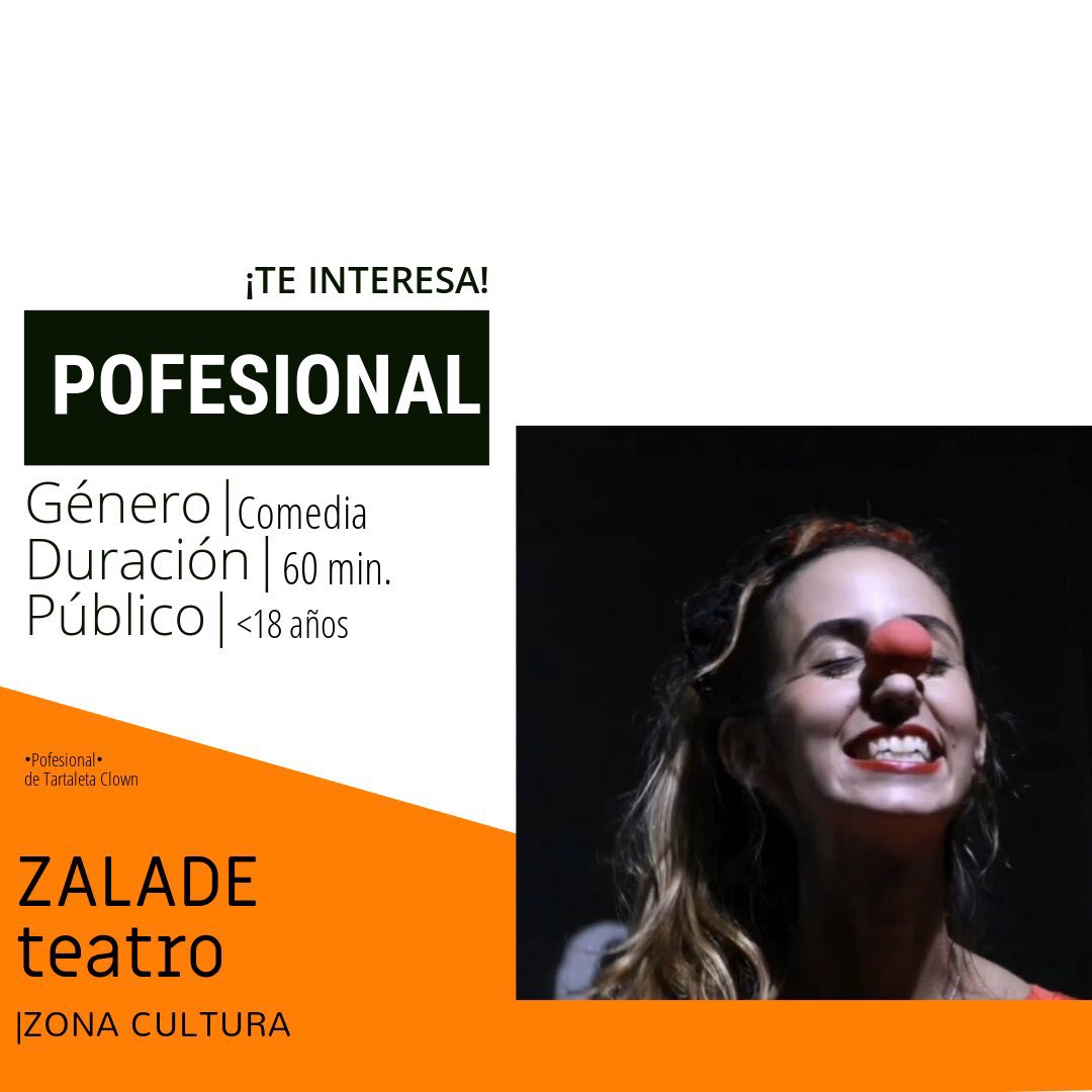 C⃣O⃣N⃣T⃣E⃣N⃣I⃣D⃣O⃣ T⃣E⃣A⃣T⃣R⃣A⃣L⃣
_de Febrero 2020
"Pofesional"
de Tartaleta Clown
Fotografía. <a href="/paula/">Paula Chang</a>.fuentessoto •вy Zálatta Teatro•