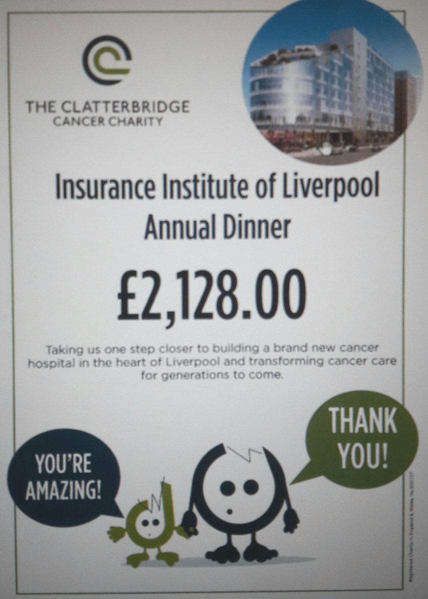 We managed to raise a fantastic £2128 for Clatterbridge Cancer Charity at the Annual Dinner. Thanks to everyone who donated
