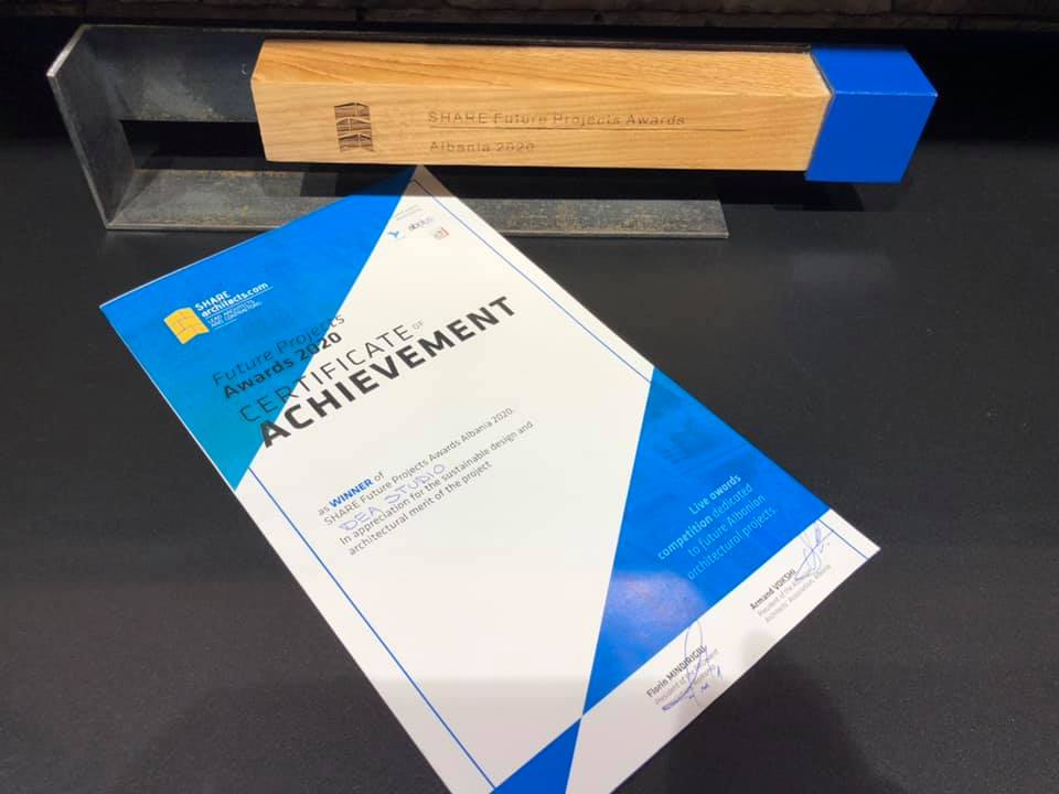 DEAStudio2002's tweet photo. DEA Studio

Winner of SHARE future projects Awards Albania 2020 
In appreciation for the sustainable design and architectural merit of the project.

Thanks to DEA Studio Staff 👌 for the BIG Achievement https://t.co/UQ1N31T1Xi