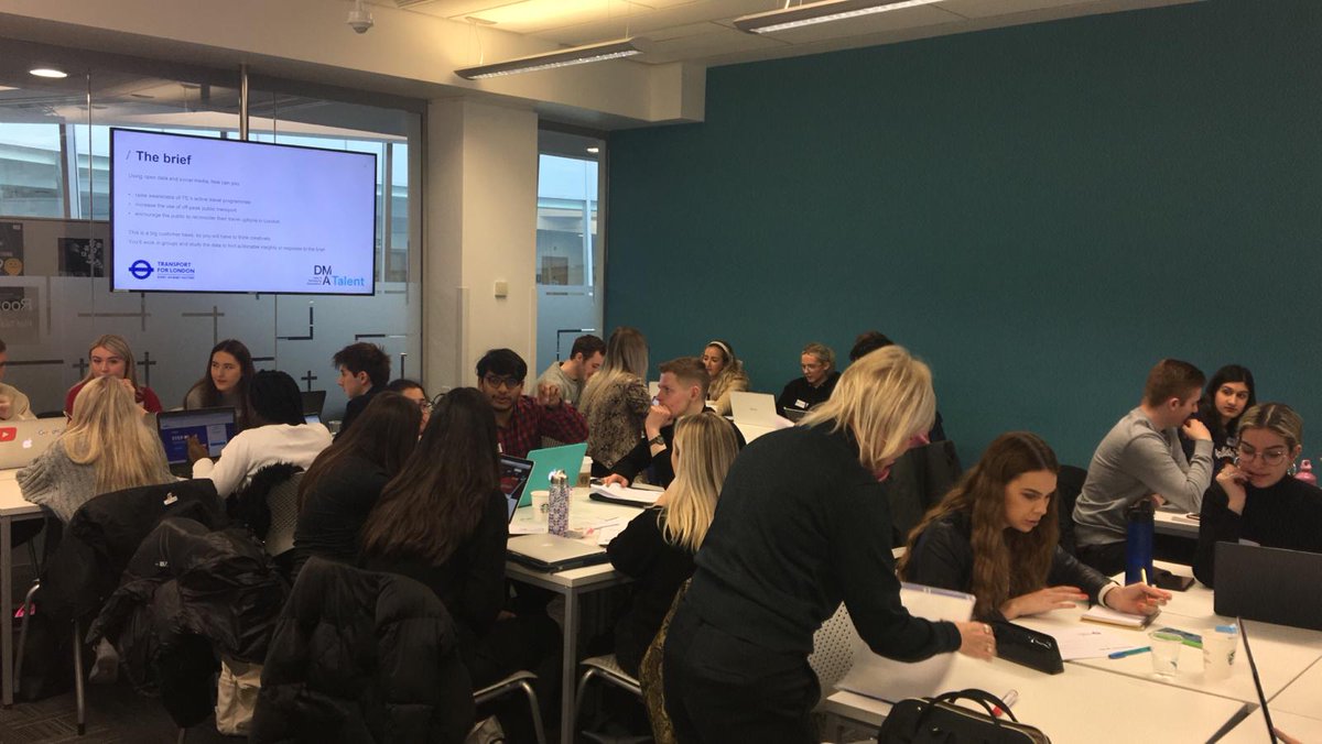 DMATalent's tweet photo. Today's #CreativeDataLab is well underway here in #Newcastle.
@DrTimDrye, Chief Data Scientist at LumiLinks is today's #data expert supported by Steve Henderson, Head of Deliverability @Emarsys.
They'll be here all day offering support & guidance to the teams. https://t.co/ql6LhstjSB