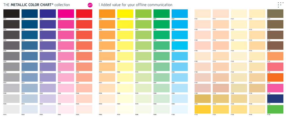 Sei alla ricerca di progetti ad alto valore aggiunto per la tua comunicazione?
<a href="/faenzagroup/">Faenza Group</a> ha realizzato una collezione di 150 colori speciali metallizzati non riproducibili con gli inchiostri in commercio👉 bit.ly/MetallicChart
#Faenzagroup #printing #packaging #publishing