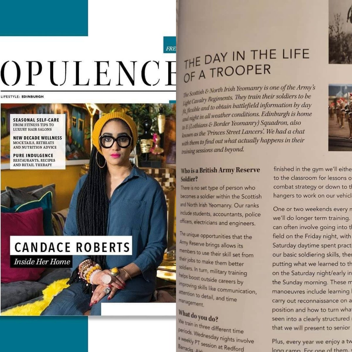 Check out the latest @Opulence_mag for an article on The Day In The Life Of A Trooper @ArmyComd51X @AlastairBruce_ @ColonelYeomanry @Lowland_RFCA