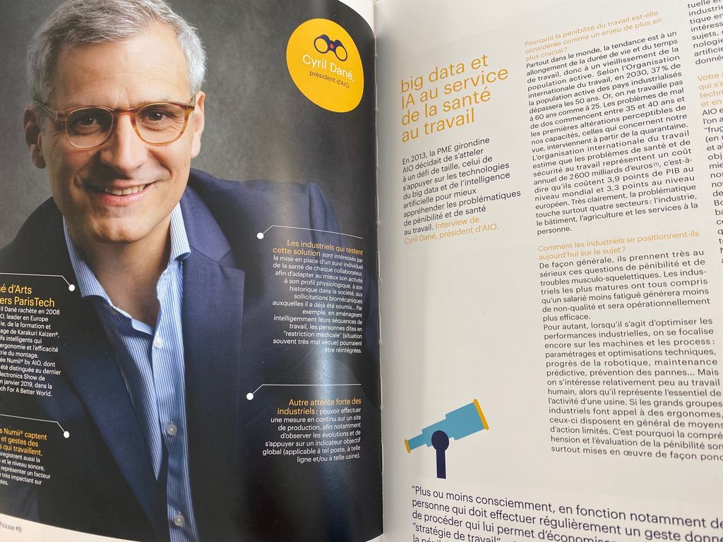 Numii_IoT's tweet image. Dans la dernière édition du magazine Inhouse, @cyrildane répond aux questions de @Randstad autour du big data et de l&apos;IA au service de la santé au travail. 📰

#inhouse #interview #magazine #randstad 
@GroupRandstadFR @randstad_france