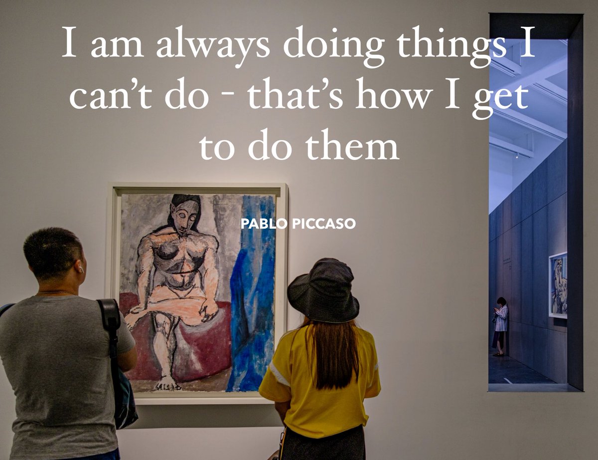 masters_biz's tweet image. “I am always doing things I can’t do— that’s how I get to do them “

Pablo Picasso 

#mastersofbusiness #business #quote #inspiration #success