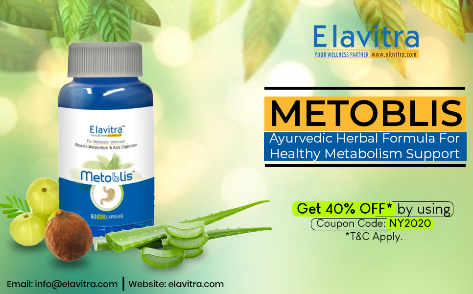 METOBLIS by Elavitra is a herbal formula to fuel metabolism, boost energy, support immunity, mental alertness.

To buy visit - bit.ly/37mpeiS

#Elavitra #Healthcare #Health #Ayurvedicproduct #Medicine #Herbal #Natural #Ayurveda #Healthyimmunity #Metabolism