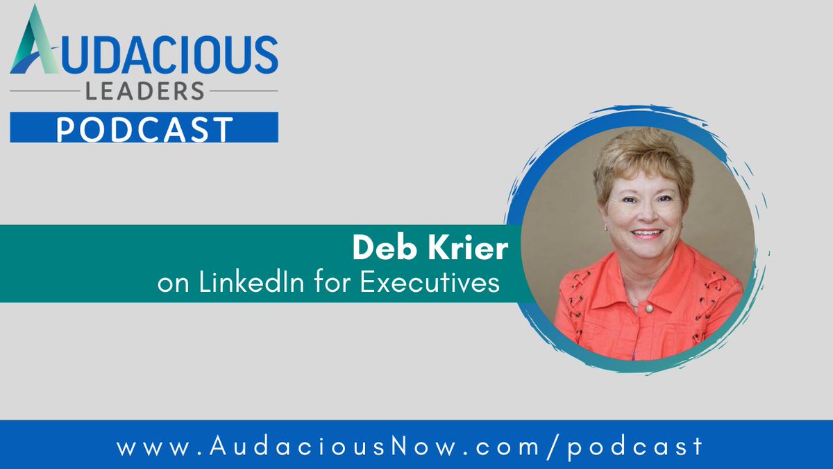 NancyJonker's tweet photo. Episode 11: Linkedin for Executives with @debkrier 

As an executive, is your profile optimized and helping you elevate your personal brand profile, cultivate your professional network, and establishes your online authority?

Full Interview Here: https://t.co/aqRJwXQqcK https://t.co/qYM0SPgtg6