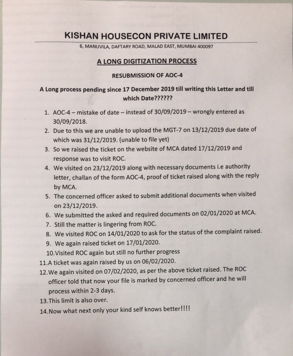 krco06's tweet photo. @rsprasad TO GET CORRECTIONS DONE FOR AOC-4 FORM TAKING LONG TIME -TEDIOUS JOB SIR! https://t.co/J7ZvCd2Rsy