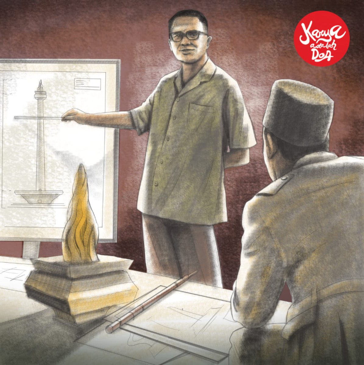KaryaAdalahDoa's tweet photo. Monas seakan tak pernah lelah bercerita. Selalu ada kisah gerak-gerik manusia dan wacana yang berlarian di pelataran monumen jantung ibukota ini. #KaryaAdalahDoa #Akaria https://t.co/IFzp5agHgj