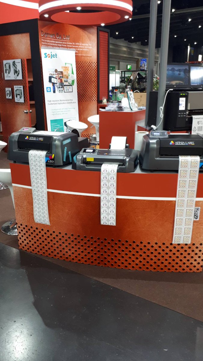 Be sure to visit our partners D-smart BOOTH NO. K35-K38 at #foodpackasia2020 to view our range of HP powered label printers and learn about our entire print range - #printyourownlabels #hp #afinialabel