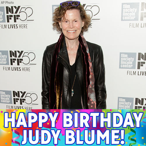 Happy Birthday to author Judy Blume! 