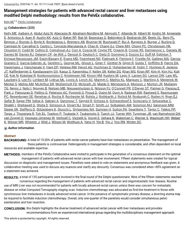 GianlucaPellino's tweet photo. @PelvExGroup Delphi Exercise on pelvic exenteration and metastatic disease; in @ColorectalDis

https://t.co/OBqktLz4o2

another example of #globalsurgery #collaborative research aimed at improving the care of patients

#colorectalresearch #colorectalsurgery #SoMe4Surgery https://t.co/a3KOfxXLX6