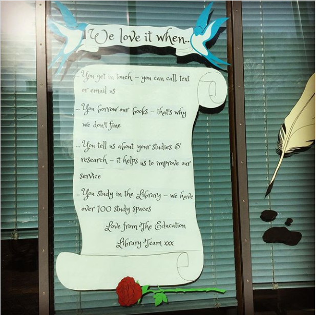 edfaclib's tweet photo. Our @CamEdFac students are always telling us how much they love the Library.
Well, this #Valentines2020 , let us say, the feeling is mutual. ππΉπ
#LoveOurStudents #LetUsCountTheWays
#EdFacLibraryLife https://t.co/iehFJOcxQO