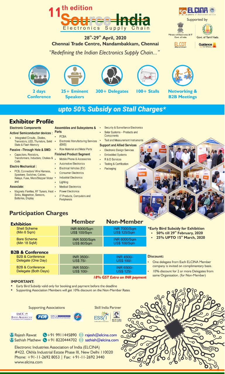 Electronic Industries Association of IndiaELCINA on Twitter "11th