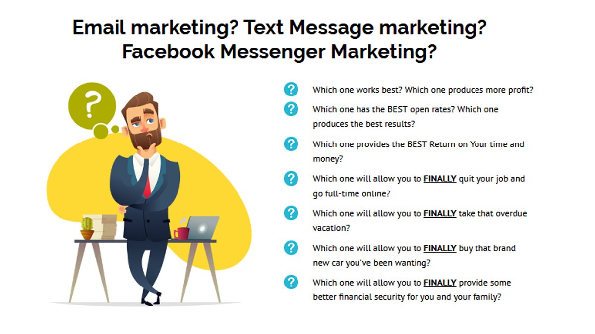 ZiaurDigital's tweet photo. ✅3-in-1 autoresponder email, text & fb messenger under one central dashboard
Email Text message Facebook Messenger marketing tool or autoresponder
#MarketingTool
#Sendiio
#autoresponder
#AffiliateMarketing
#OnlineBusiness
#DigitalMarketing
➡️🔗https://t.co/4oyQU1sPK8 https://t.co/QmKmHQKWRQ