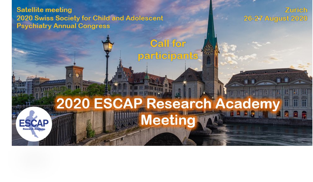 ESCAPonline's tweet photo. Are you a clinician-scientist in training in child and adolescent psychiatry? If so, check out the ESCAP 2020 Research Academy in Zurich, Aug 27-28th. #CAPtraining #clinicianscientist #psychiatry @EFPTrainees https://t.co/eujih89gdK https://t.co/tec2DZTjMD
