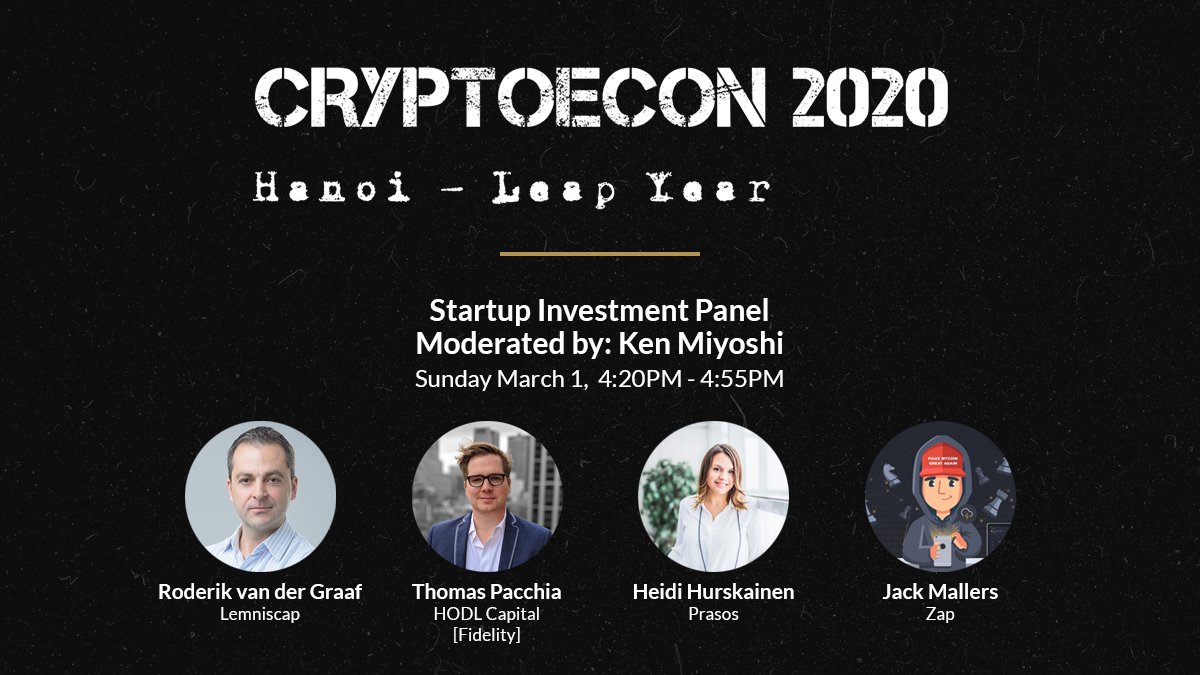 econ_crypto's tweet photo. Moderated by Ken Miyoshi of Maple Investment Group, the Startup Investment panel will discuss the financing of viable business models.

@Roder1k
@tpacchia
@HeidiHurskainen
@JackMallers

https://t.co/LjvyRURjgO https://t.co/DgrBM0aUCp
