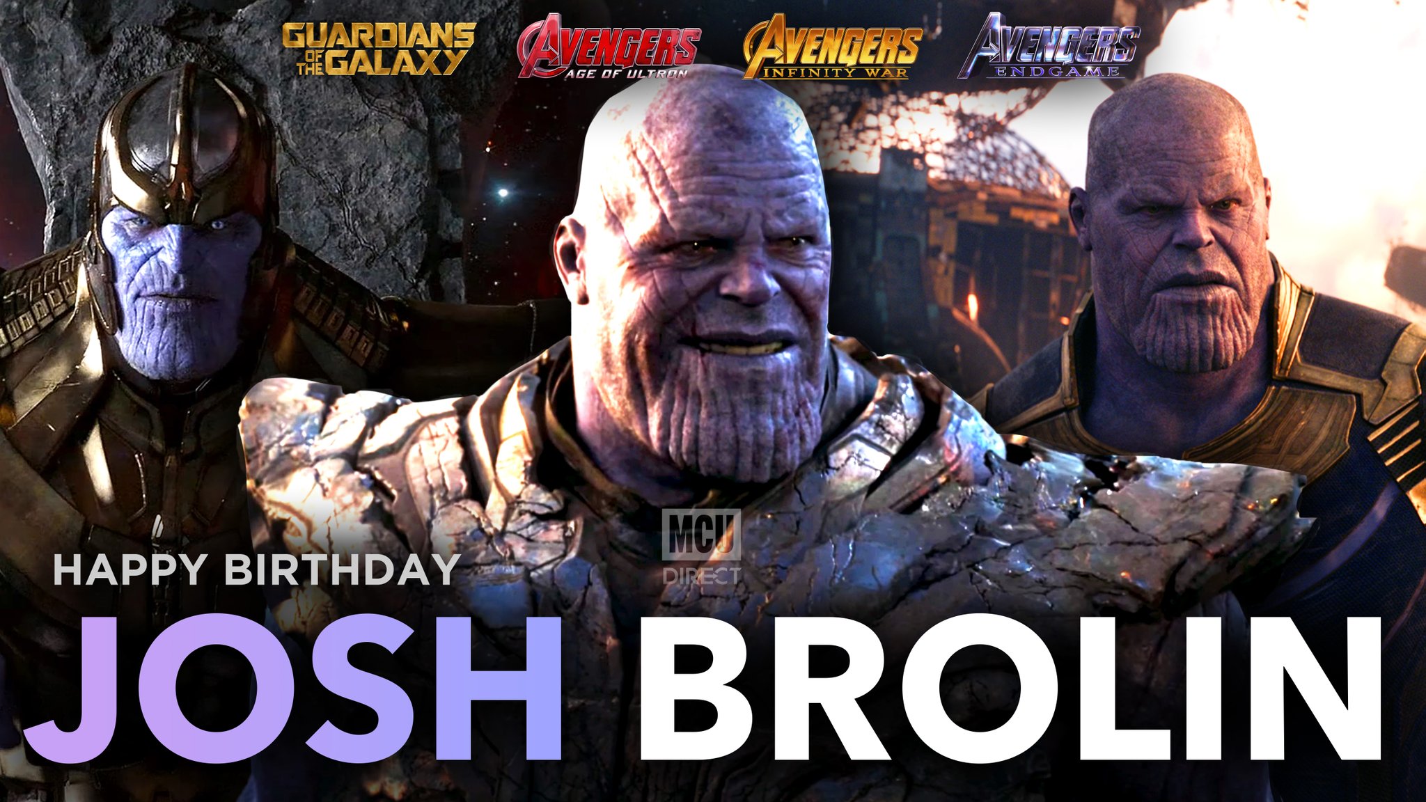 Wishing a very happy 52nd birthday to the Mad Titan of the MCU, Thanos-actor Josh Brolin! 