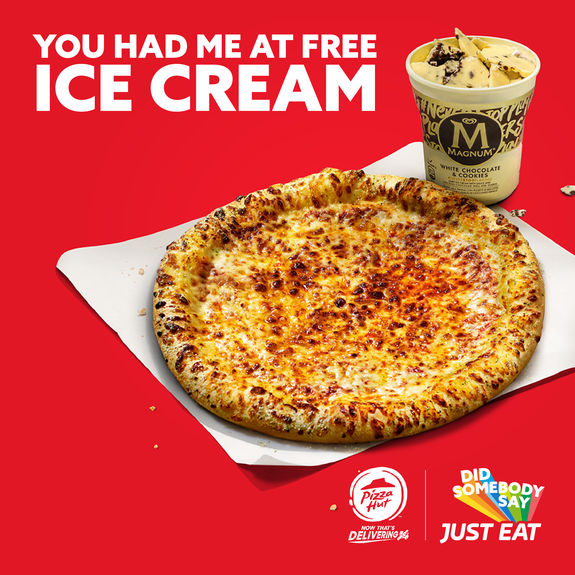 Just eat pizza delivery sale