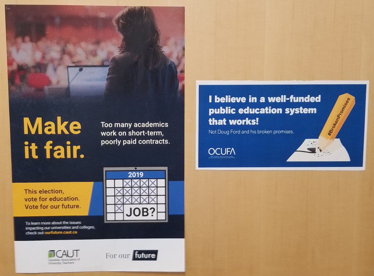 Contract Faculty, many of whom have been teaching at the same university for 10+ years on a succession of 4-month contracts, deserve stable employment and fair compensation, not more #BrokenPromises. #Fairness4CF #OnPSE