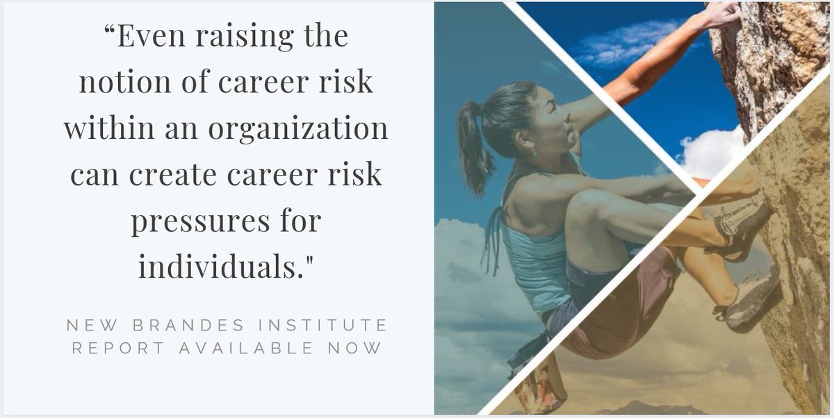 BrandesGlobal's tweet photo. New from the #BrandesInstitute: A lack of psychological safety on the job can manifest in various career-threatening ways. This recent paper explores #CareerRisk, how it manifests in the #InvestmentManagement industry, and some possible solutions: https://t.co/IpT6JHTFjr https://t.co/QgZMf6qQKK
