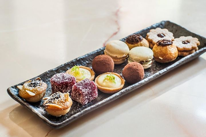 Pair with an espresso for the perfect dessert! #CookiePlate #LemonTart #ChocolateFilledPuffs #Macaroons #RaspberryLinzers #Blueberry &amp; #AlmondFinanciers #BrasserieRuhlmann #French #Brasserie #RockefellerPlaza #RockCenter #Midtown #NewYorkCity #NYCeats