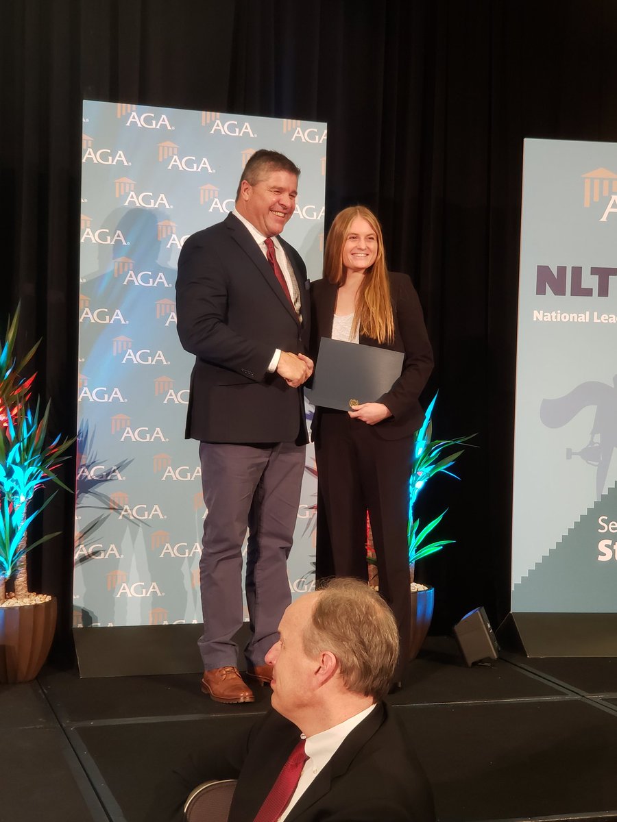 BillyMorehead's tweet photo. This is one reason I love being a professor...having students recognized for their successes. Here, MC Accounting major, Scarlett Hodges, is being recognized as one of 10 National Leadership Scholars at the AGA NLT in Washington, DC. @AGACGFM #NLT20 @MCSchoolB https://t.co/BH4z4Cn9Cx