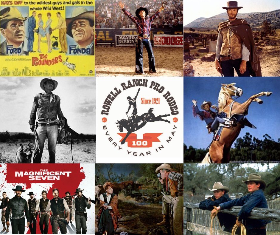 RanchRowell's tweet photo. Let's kick off this #WesternWednesday with some #WesternMovies! What's your favorite western movie that you'd like to see the Rowell Ranch Rodeo play?! Let us know in the comments below! 
https://t.co/r1KO1wi7TT 
#Roadto100RRR #RowellRanchRodeo #PRCA #CastroValley #Rodeo #Western https://t.co/AWWCJ8W35V