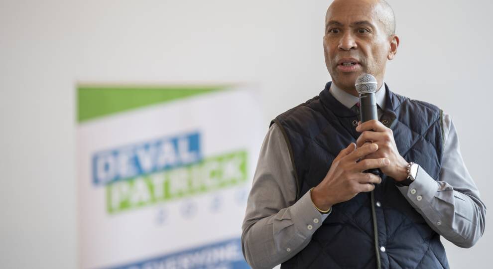  boom deval patrick, former massachusetts governor and executive at a private equity firm; dropped out february 12th, 2020