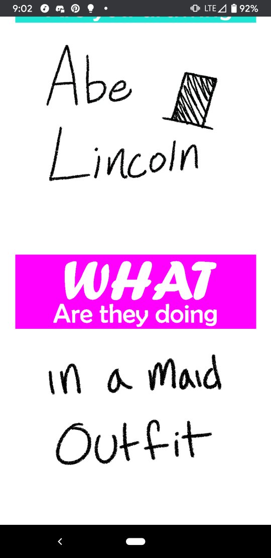 Lucky on Twitter: "Using that random art prompt generator...Abe Lincoln in a maid outfit #sketch #sketchbook https://t.co/vmthUUxXlQ" Twitter